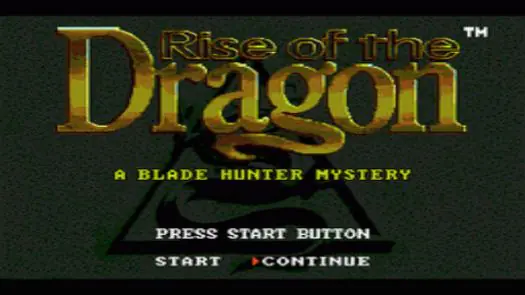 Rise of the Dragon (U) game