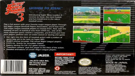 Super Bases Loaded 3 - License To Steal (V1.0) game