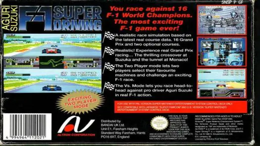 Suzuki Aguri No F-1 Super Driving game