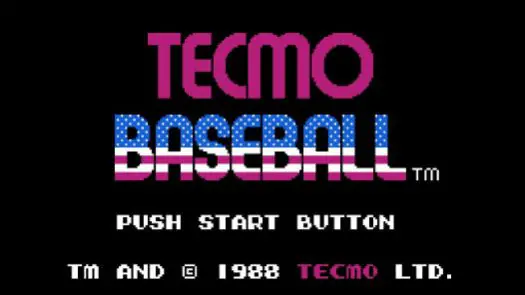 Tecmo Baseball Game