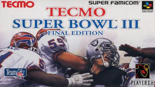 Tecmo Super Bowl 3 Final Edition game