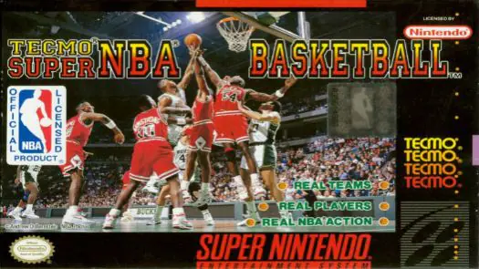 Tecmo Super NBA Basketball game