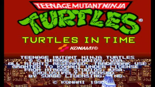 Teenage Mutant Ninja Turtles - Turtles in Time (2 Players ver UDA) game