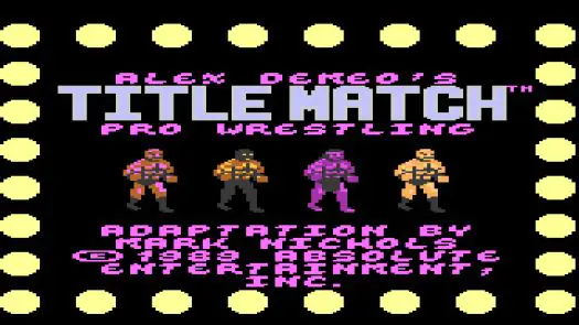 Title Match Pro Wrestling game