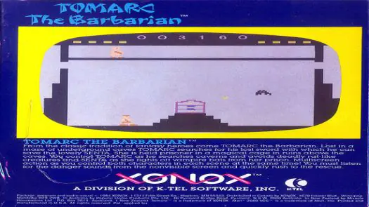 Tomarc The Barbarian (1983) (Xonox) game